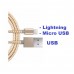 Cable USB ChargerDATA 2 in 1 Pink